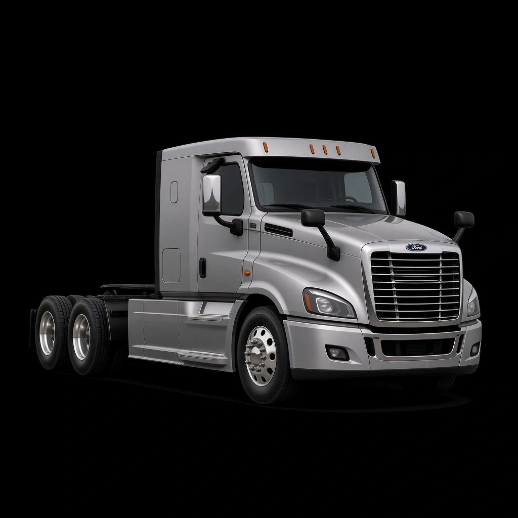 Day cab semi-truck
