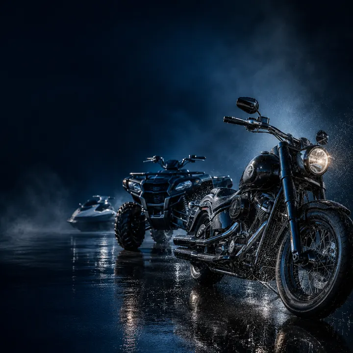 Motorcycle ATV and jet ski detailing